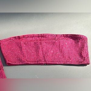 MESHKI Ashley Diamante Bedazzled Bandeau Top